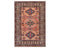 3x5 Kazak Afghan Hand Knotted Geometric Wool Area Rug